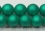 CSB2562 15.5 inches 8mm round matte wrinkled shell pearl beads