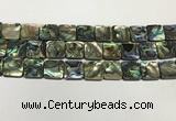 CSB4147 15.5 inches 16*16mm square abalone shell beads wholesale