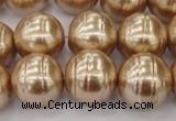 CSB645 15.5 inches 18mm whorl round shell pearl beads