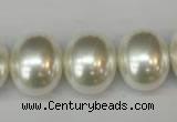 CSB826 15.5 inches 16*19mm oval shell pearl beads wholesale