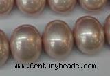 CSB829 15.5 inches 16*19mm oval shell pearl beads wholesale