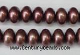 CSB906 15.5 inches 8*12mm rondelle shell pearl beads wholesale