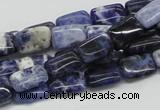 CSO45 15.5 inches 8*12mm rectangle sodalite gemstone beads wholesale