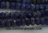 CSO661 15.5 inches 4*6mm faceted rondelle sodalite gemstone beads