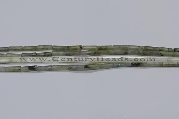 CTB353 15.5 inches 4*13mm tube labradorite beads wholesale