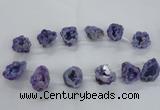 CTD1682 Top drilled 15*25mm - 30*35mm nuggets druzy agate beads