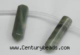 CTD1801 Top drilled 10*30mm - 10*32mm sticks seaweed quartz beads