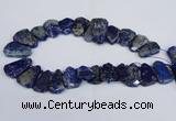 CTD2101 Top drilled 20*28mm - 25*35mm freeform lapis lazuli beads