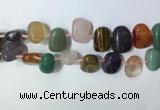 CTD2153 Top drilled 15*25mm - 18*25mm freeform mixed gemstone beads