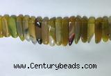 CTD2164 Top drilled 8*20mm - 10*40mm sticks agate gemstone beads