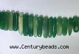 CTD2169 Top drilled 8*20mm - 10*40mm sticks agate gemstone beads