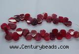 CTD2603 Top drilled 13*18mm - 23*33mm freeform agate beads