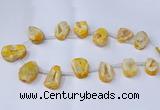 CTD2711 15.5 inches 20*30mm - 35*45mm freeform druzy agate beads