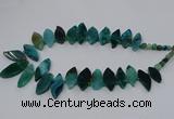 CTD2793 Top drilled 15*30mm - 25*45mm marquise agate gemstone beads