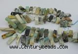 CTD3518 Top drilled 10*20mm - 12*40mm sticks amazonite beads