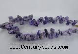 CTD977 Top drilled 10*15mm - 15*25mm nuggets plated druzy agate beads