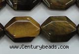 CTE112 15.5 inches 18*25mm octagonal yellow tiger eye beads wholesale