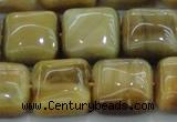 CTE1529 15.5 inches 16*16mm square golden tiger eye beads wholesale