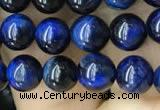 CTE2036 15.5 inches 6mm round blue tiger eye beads wholesale