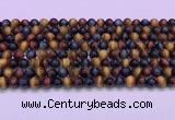 CTE2219 15.5 inches 6mm round colorful tiger eye gemstone beads