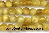 CTE2381 15 inches 4mm round golden tiger eye beads