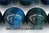 CTE2427 15 inches 12mm round blue tiger eye beads