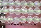 CTG1144 15.5 inches 3mm faceted round tiny prehnite gemstone beads