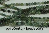 CTG126 15.5 inches 2mm round tiny moss agate beads wholesale