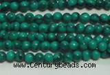 CTG131 15.5 inches 3mm round tiny synthetic malachite beads wholesale