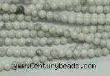 CTG135 15.5 inches 3mm round tiny white turquoise beads wholesale