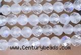 CTG1402 15.5 inches 2mm faceted round white moonstone beads wholesale