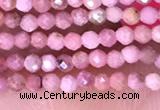 CTG1431 15.5 inches 2mm faceted round Chinese rhodochrosite beads