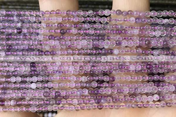 CTG2023 15 inches 2mm,3mm purple fluorite beads