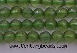 CTG512 15.5 inches 4mm faceted round tiny green apatite beads