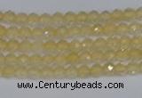 CTG623 15.5 inches 2mm faceted round citrine gemstone beads