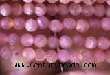 CTG810 15.5 inches 2mm faceted round tiny rhodochrosite beads