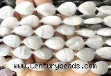 CTR518 15 inches 13*18mm flat teardrop white crazy lace agate beads