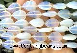 CTR520 15 inches 13*18mm flat teardrop opalite beads wholesale