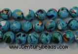 CTU2002 15.5 inches 8mm round synthetic turquoise beads