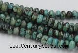 CTU405 15.5 inches 3*6mm rondelle African turquoise beads wholesale