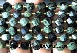 CTW577 15 inches 8mm faceted & twisted S-shaped kambaba jasper beads