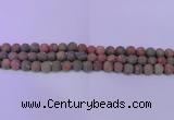 CUG182 15.5 inches 8mm round matte unakite gemstone beads