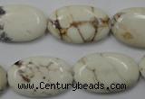 CWB355 15.5 inches 16*25mm oval howlite turquoise beads wholesale