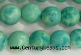 CWB876 15.5 inches 6mm round howlite turquoise beads wholesale