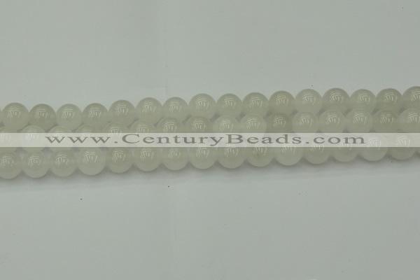 CWH53 15.5 inches 10mm round white jade beads wholesale