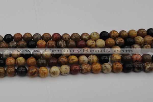 CWJ289 15.5 inches 14mm round wood jasper gemstone beads wholesale