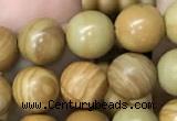 CWJ512 15.5 inches 8mm round wooden jasper beads wholesale