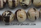 CZJ254 15.5 inches 16mm round zebra jasper beads wholesale