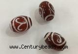 DZI315 10*14mm drum tibetan agate dzi beads wholesale