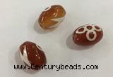 DZI369 10*14mm drum tibetan agate dzi beads wholesale